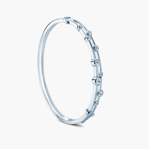 Bransoletka SAVICKI: białe złoto, diamenty